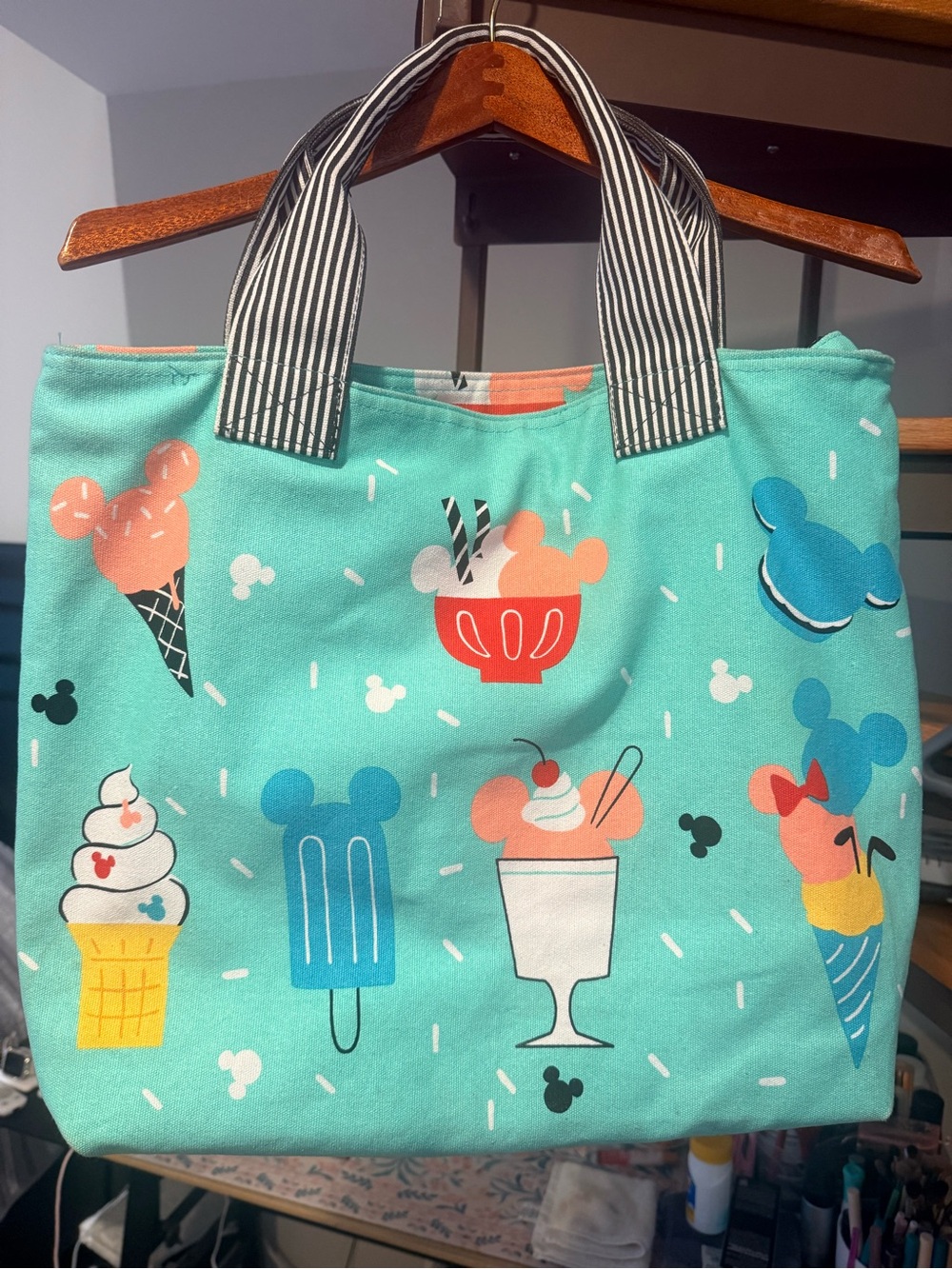 Disney Parks Tote Mint Ice Cream & Treats Tote Bag